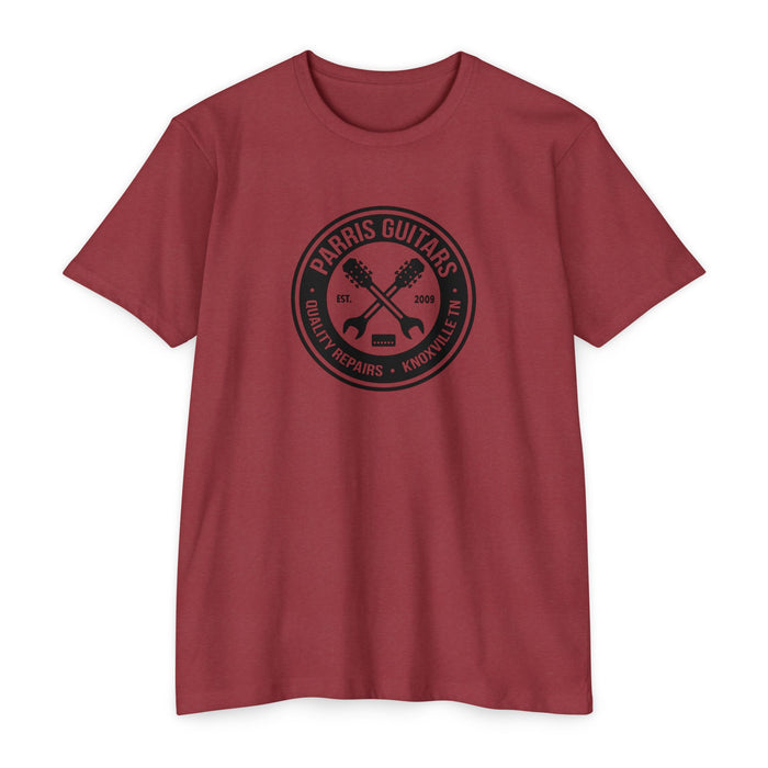 Parris Guitars "Mod Shop" Unisex T-shirt. Show your style and support your favorite repair shop