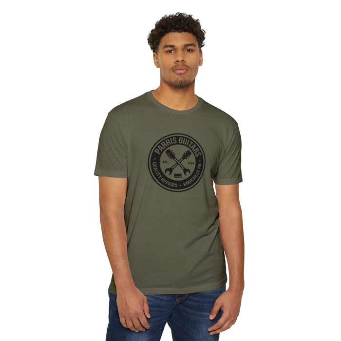 Parris Guitars "Mod Shop"  Unisex T-shirt. Show your style and support your favorite repair shop