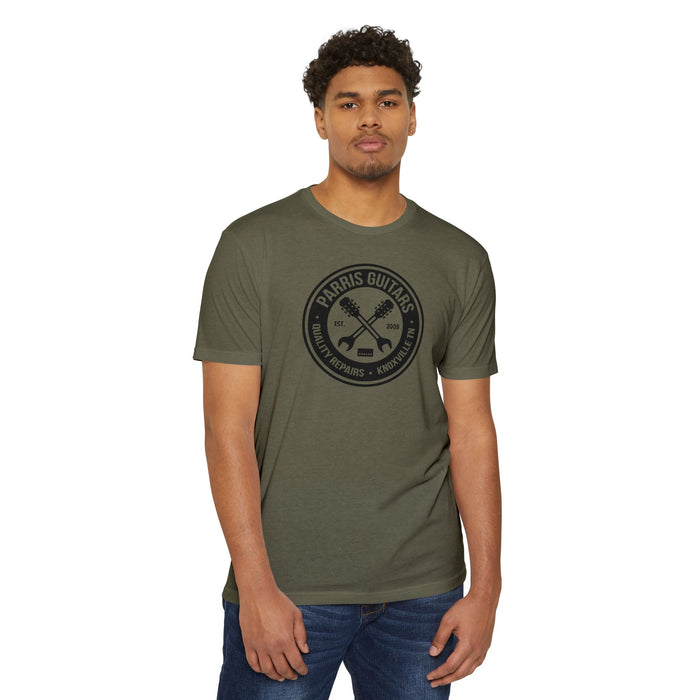 Parris Guitars "Mod Shop"  Unisex T-shirt. Show your style and support your favorite repair shop